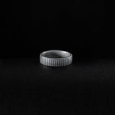 Sleek subtle silver band